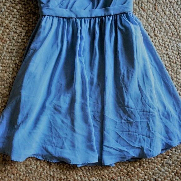 Alfred Angelo Blue Dress S4 1-Shoulder Fit & Flare - Picture 7 of 7